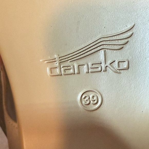 Dansko Malena Multi-Metallic Leather 3 Strap Clog Sandal Size EU 39 US 8.5-9 - Picture 9 of 13